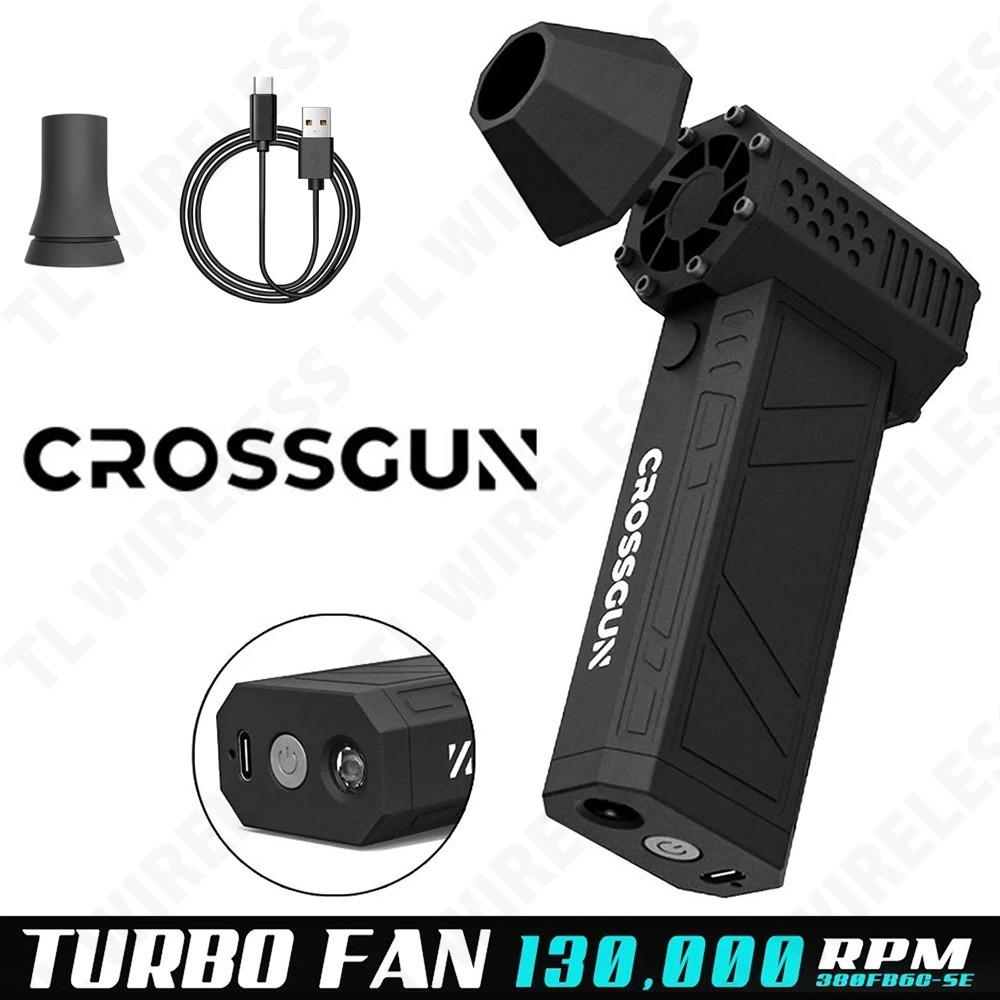 CROSSGUN X3 Pro Compressed Air Duster Electric Mini Turbo Fan 130,000 RPM Light