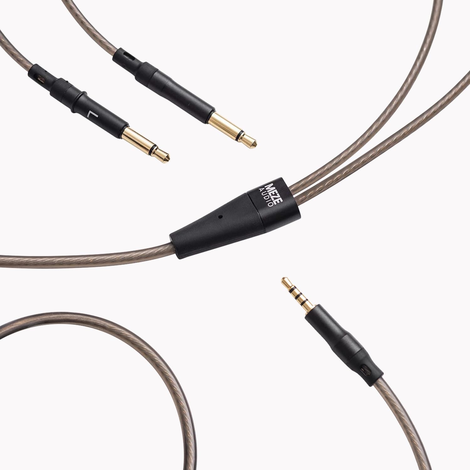 Meze Audio Mono 3.5mm to 2.5mm Silver Plated Balanced Headphone Cable - 4.9 ft.