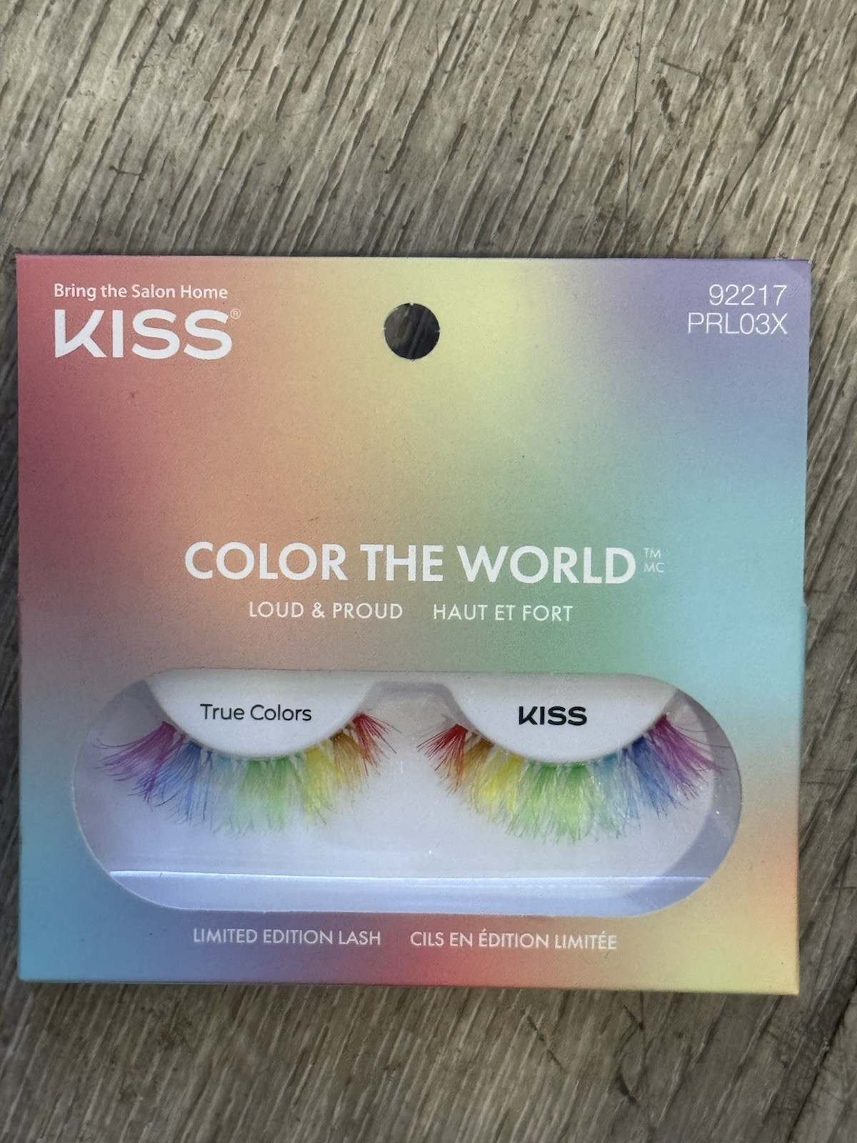 Kiss Lash Couture MULTI  COLORS OF THE WORLD 92217 PRL03X Eyelashes  FREE SHIP