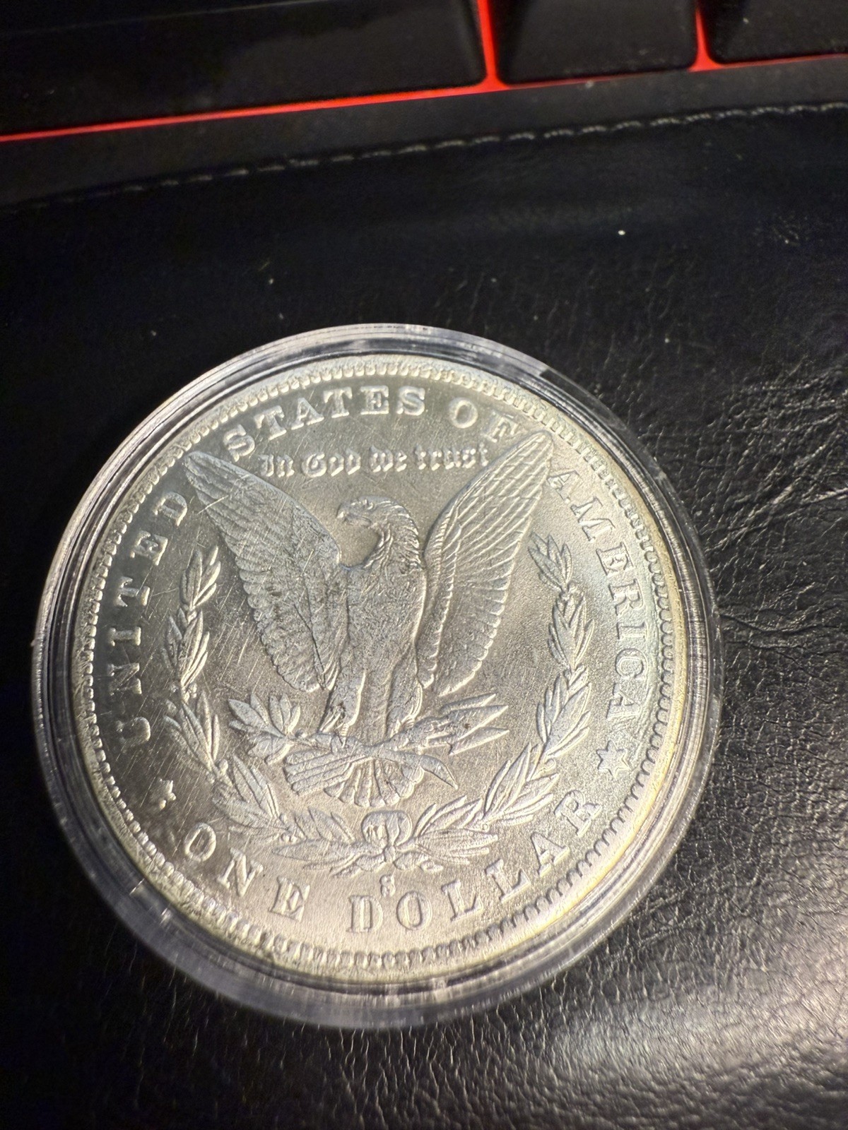1878 s Morgan silver dollar,almost uncirculated, amazing coin