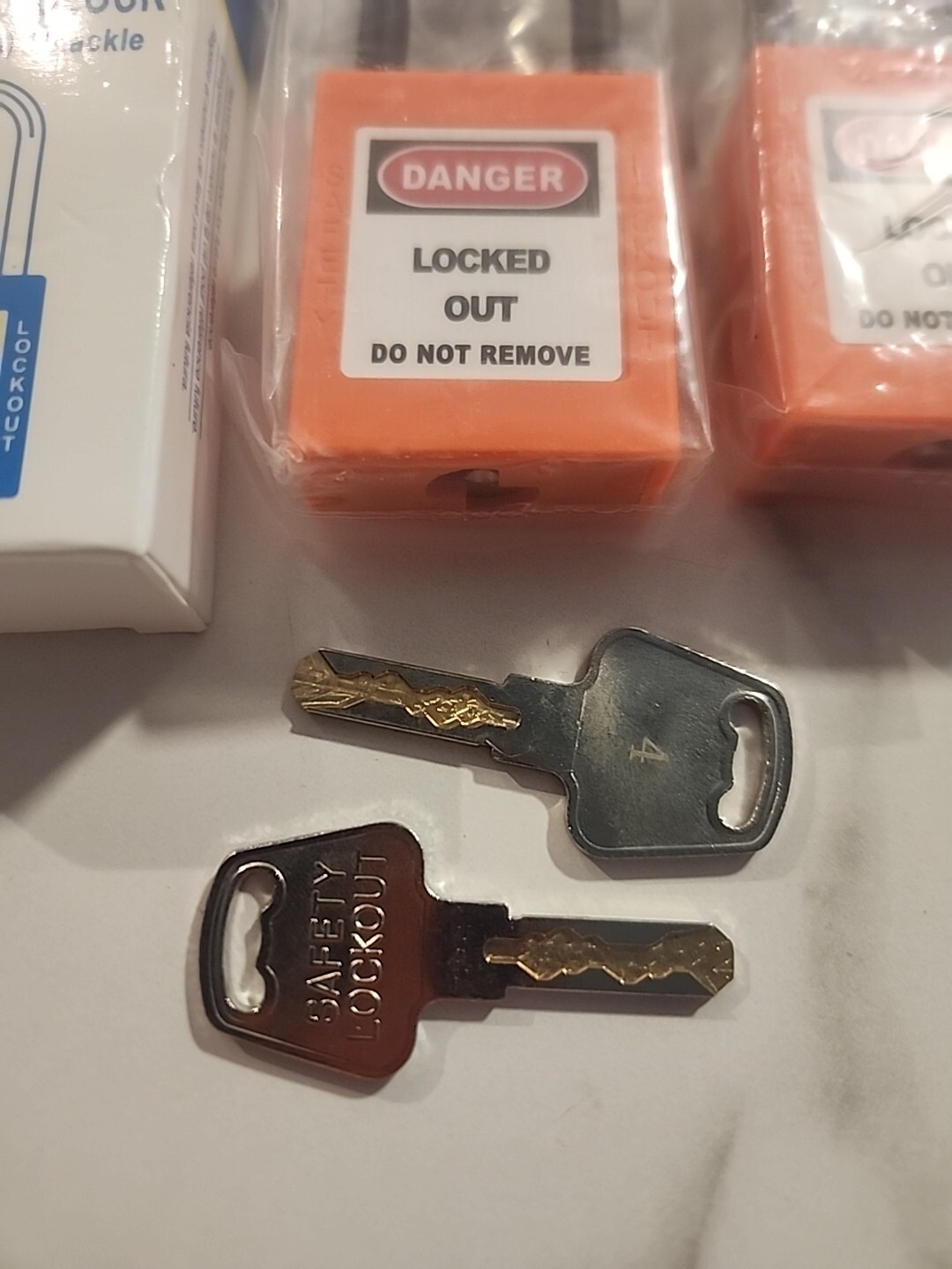 TWO-PACK 2X Lockout Tagout Safety Locks Padlock,1 Key Per Lock (2 Locks 2 Keys)