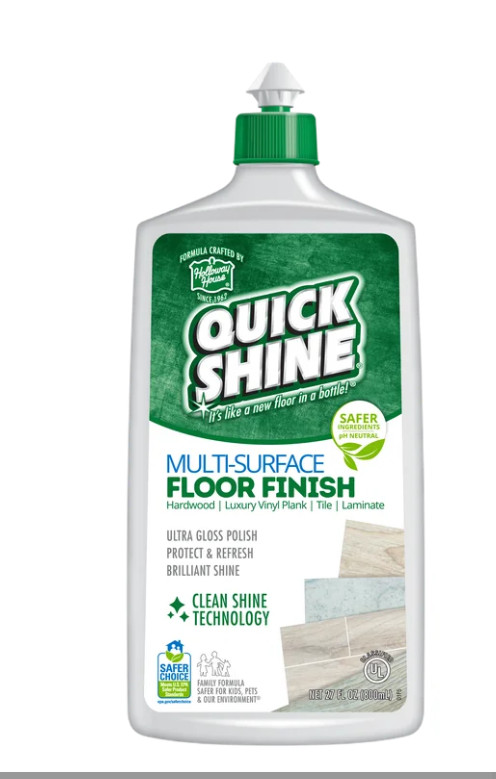 Quick Shine Multi-Surface Floor Finish, Easy To Use, Cleaner & Polish, 27 fl oz