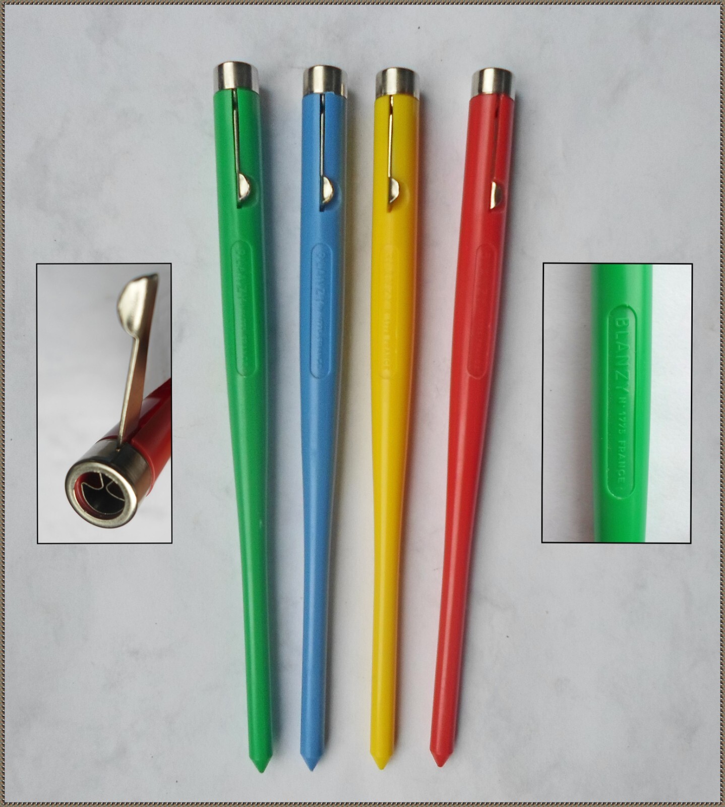 1  French penholder BLANZY N° 1775 with lever to block the nib