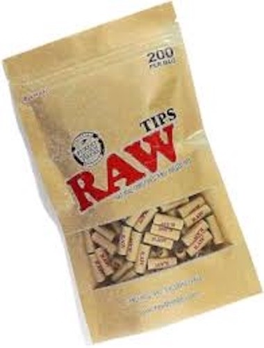 Raw Filter Tips Natural Unrefined Filters Bag of 200 Raw Tips .....FREE Shipping