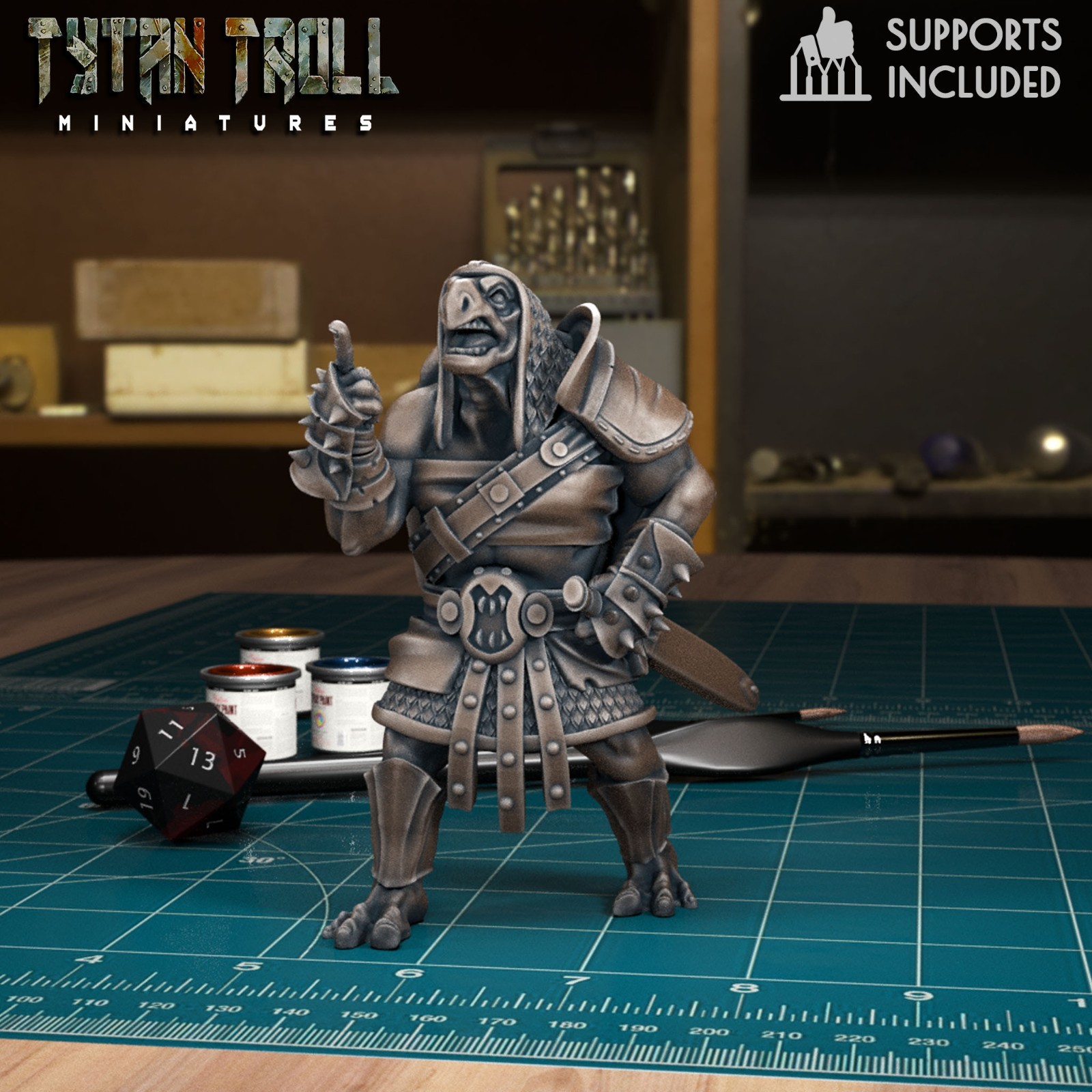 Dungeons & Dragons - Playable Character Female Tortle - Barbarian, Fighter