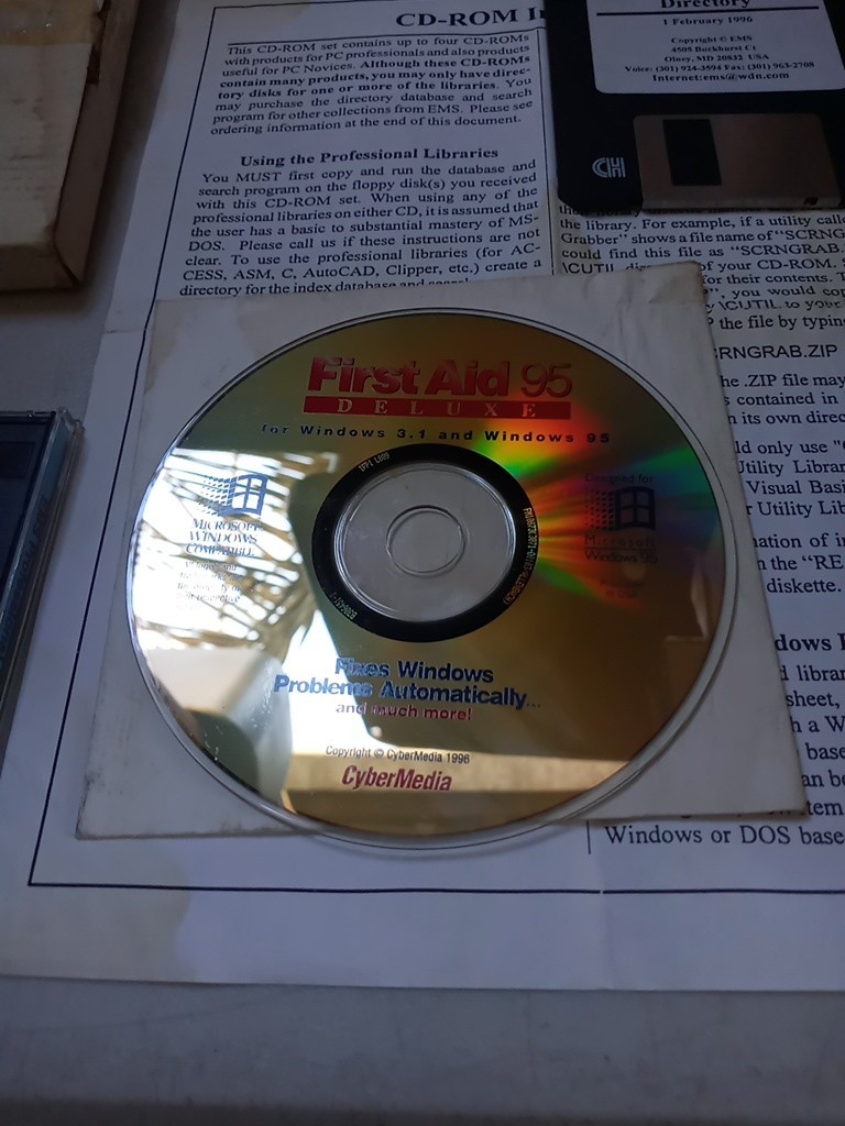 Vintage 1996 EMS Professional Software Shareware 4 CD-Rom Set with Extras