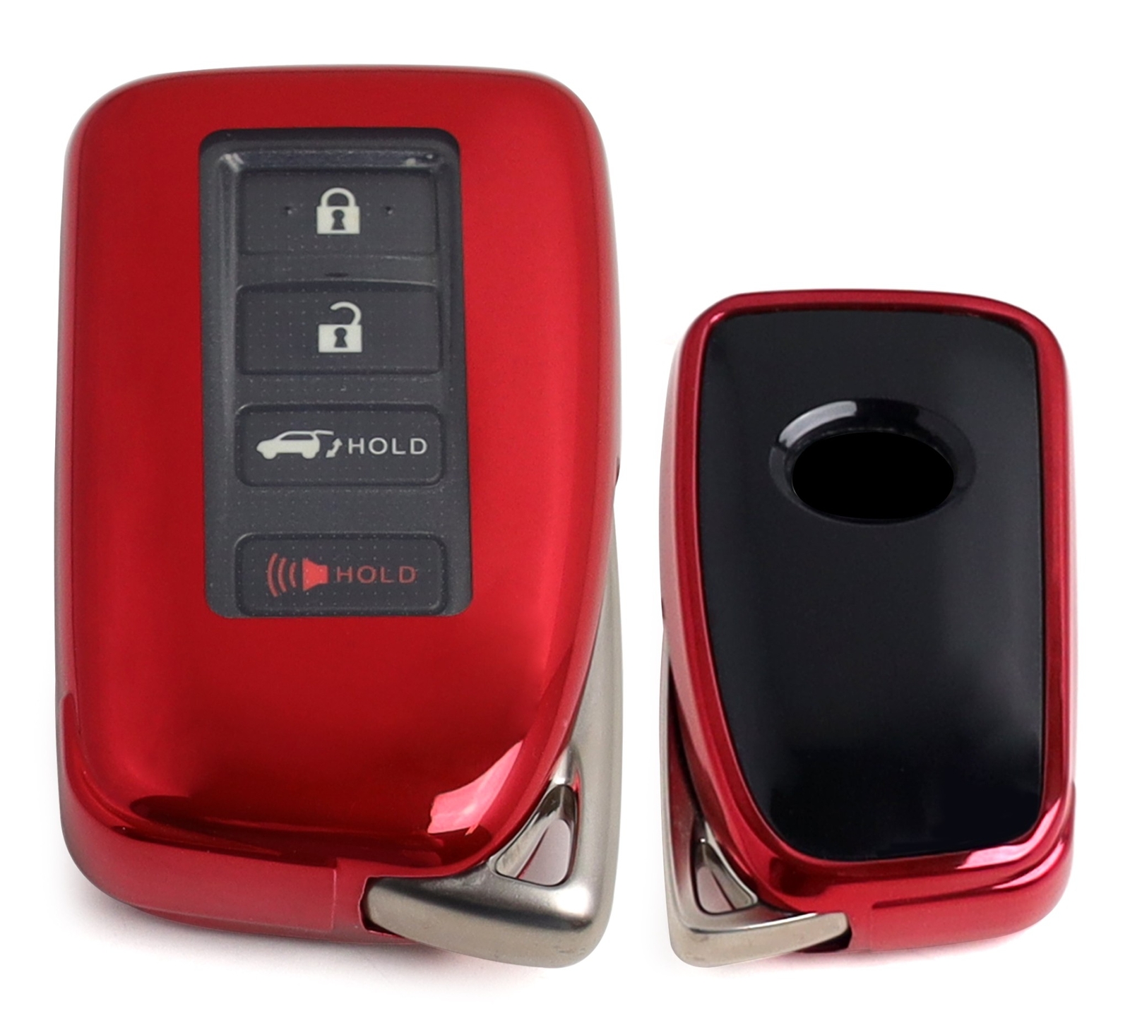 Chrome Red TPU Key Fob Case For Lexus IS ES GS LS RC NX RX LX 200 250 350, etc