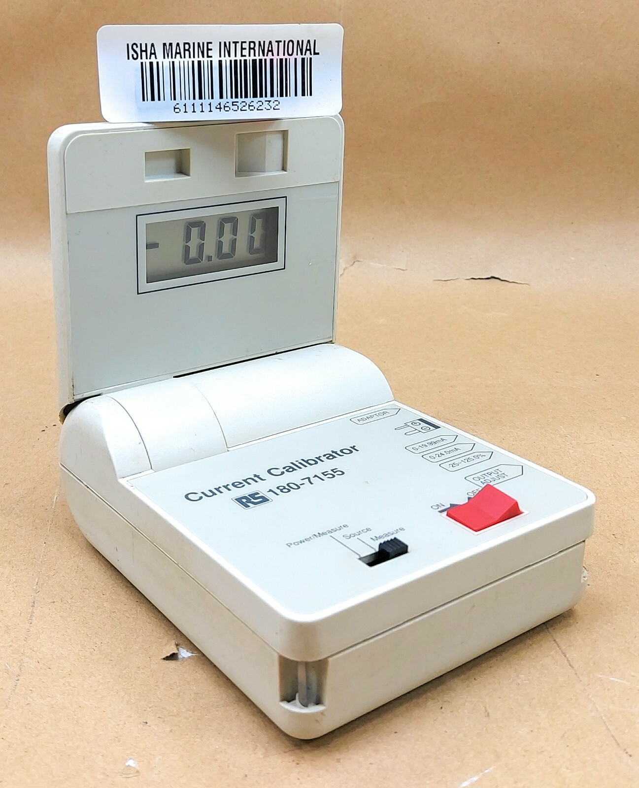 RS Precision Current Calibrator 0-20mA Source Simulator Tester 180-7155