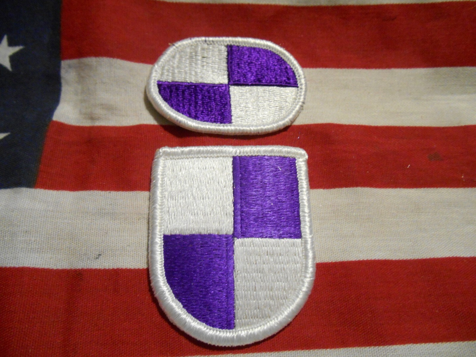 98th Civil Affairs Battalion Airborne Beret Flash & Para Oval Patch m/e