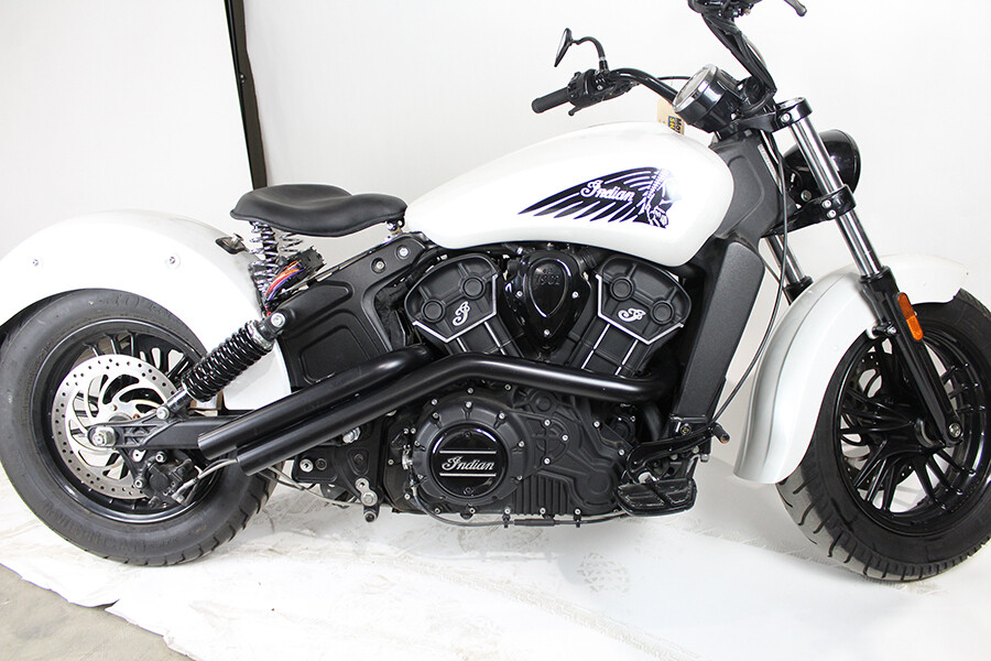 New 2015-UP Indian Scout Drag Pipe Set Black