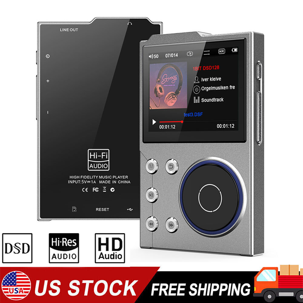 Bluetooth HiFi MP3 Player Lossless DSD High Resolution Digital Audio Music Play