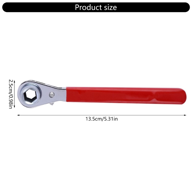 Multipurpose Ratcheting Tool for 10mm 0.4in Top Post Battery Terminals