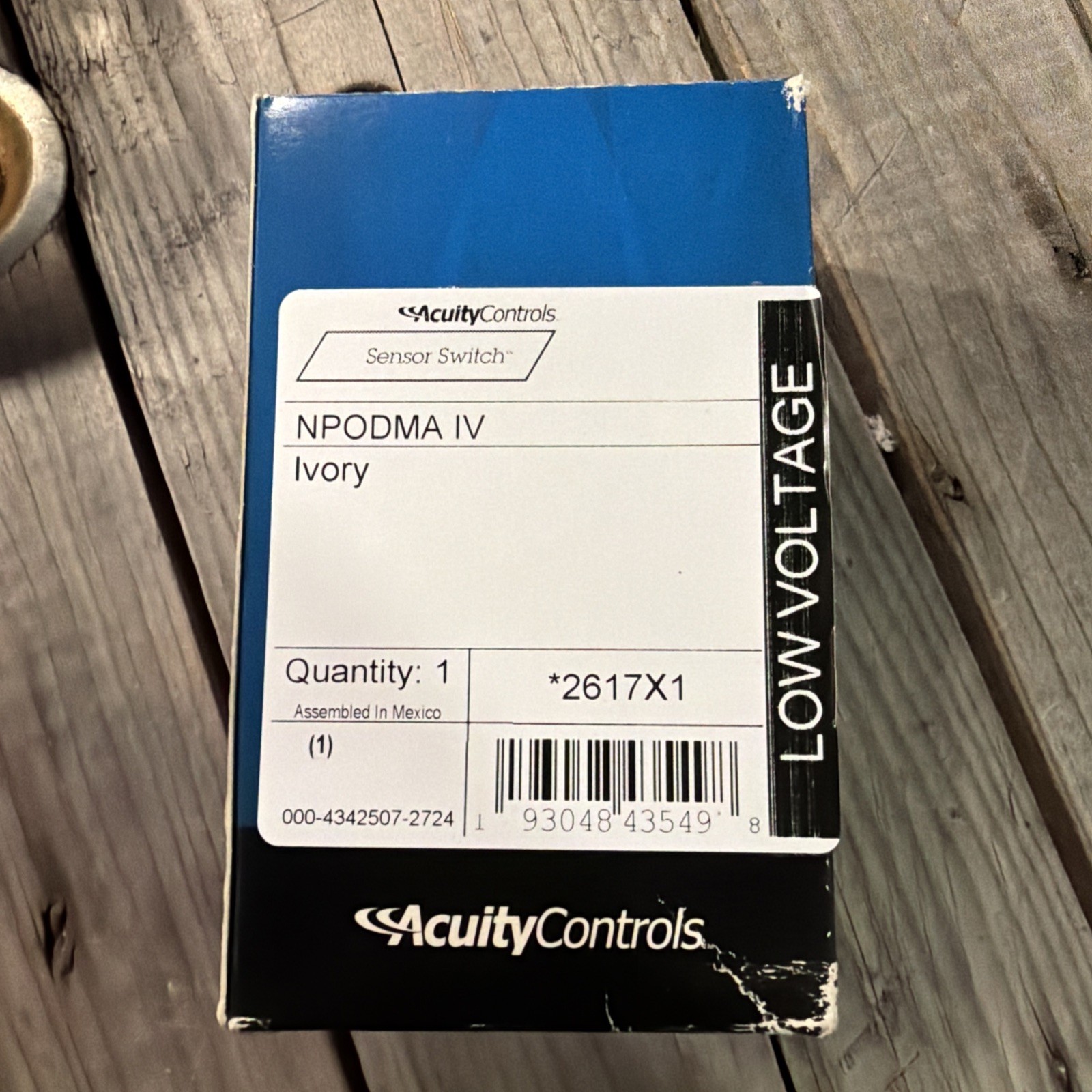 Acuity Controls nLight NPODMA IV 2617X1 Low Voltage Sensor Switch Ivory