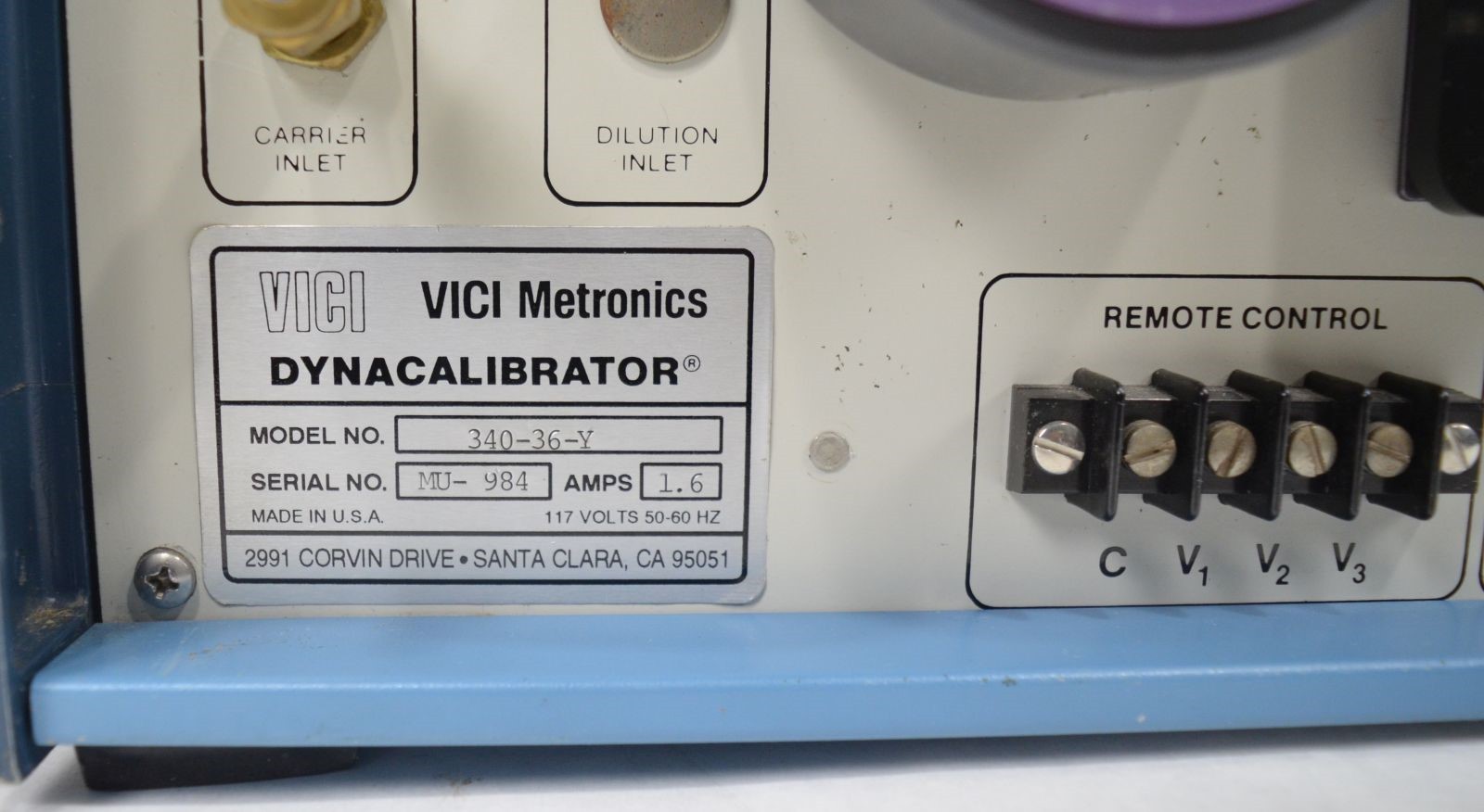VICI Metronics Model 340 Dynacalibrator Calibration Gas Generator