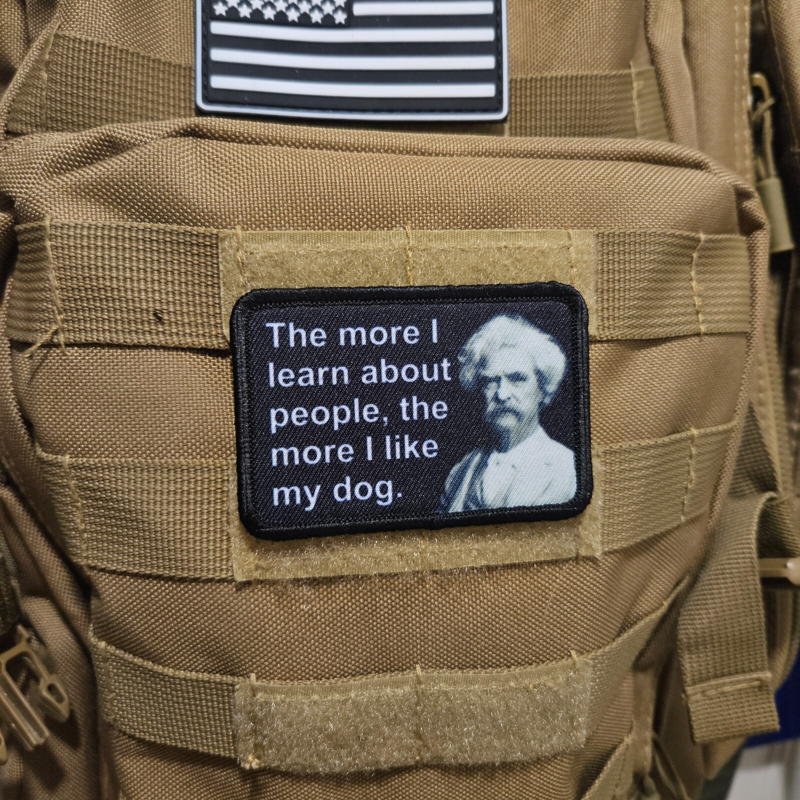 The more I learn about people, the more I like my do 2"x3" hook & loop patch