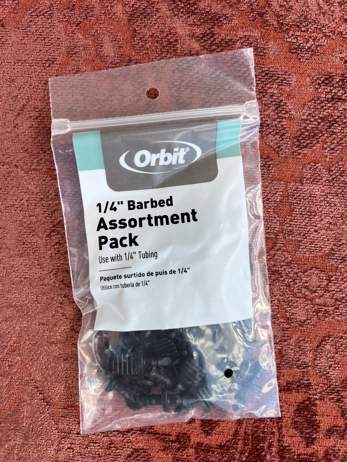 30-Pack ORBIT 67431 • 1/4 in Barbed Assortment for 1/4 in Drip Tubing Irrigation