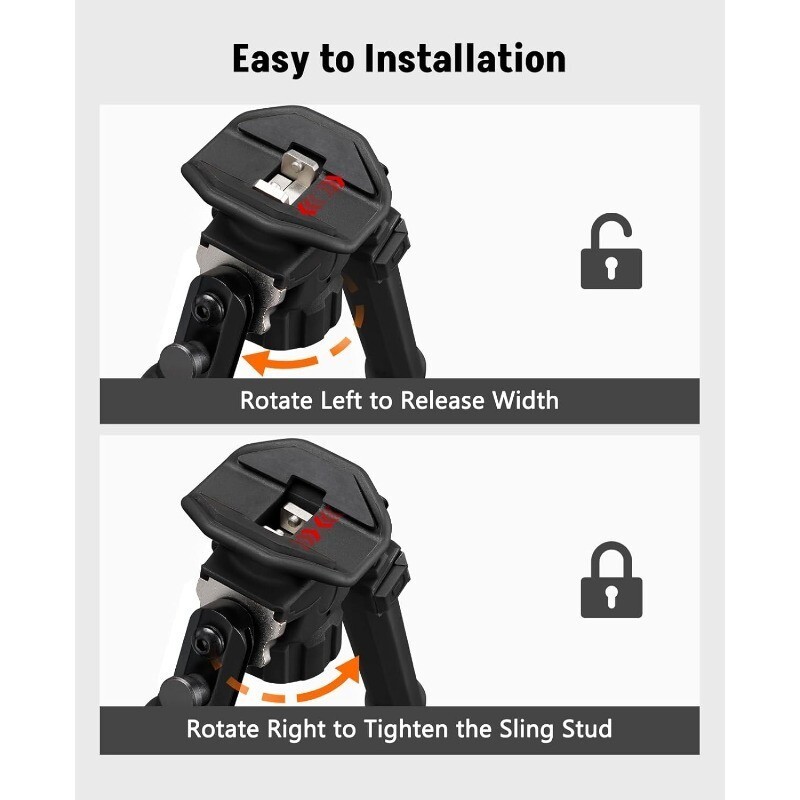 Sling Swivel Stud Bipod Hunting Shooting Stud Mounting System Bipods Sturdy New