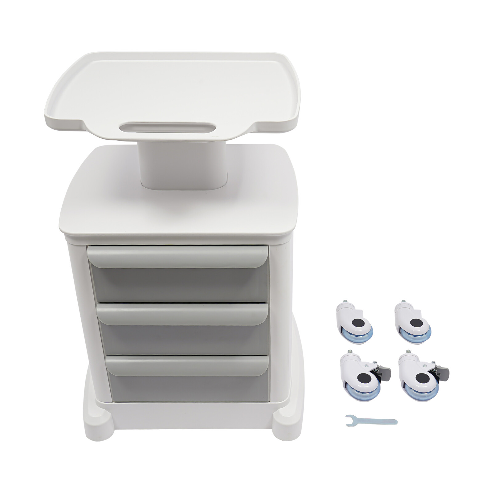 Professional-Grade 3-Drawer Utility Cart on Wheels - Trolley Cart w/ 3 Drawers