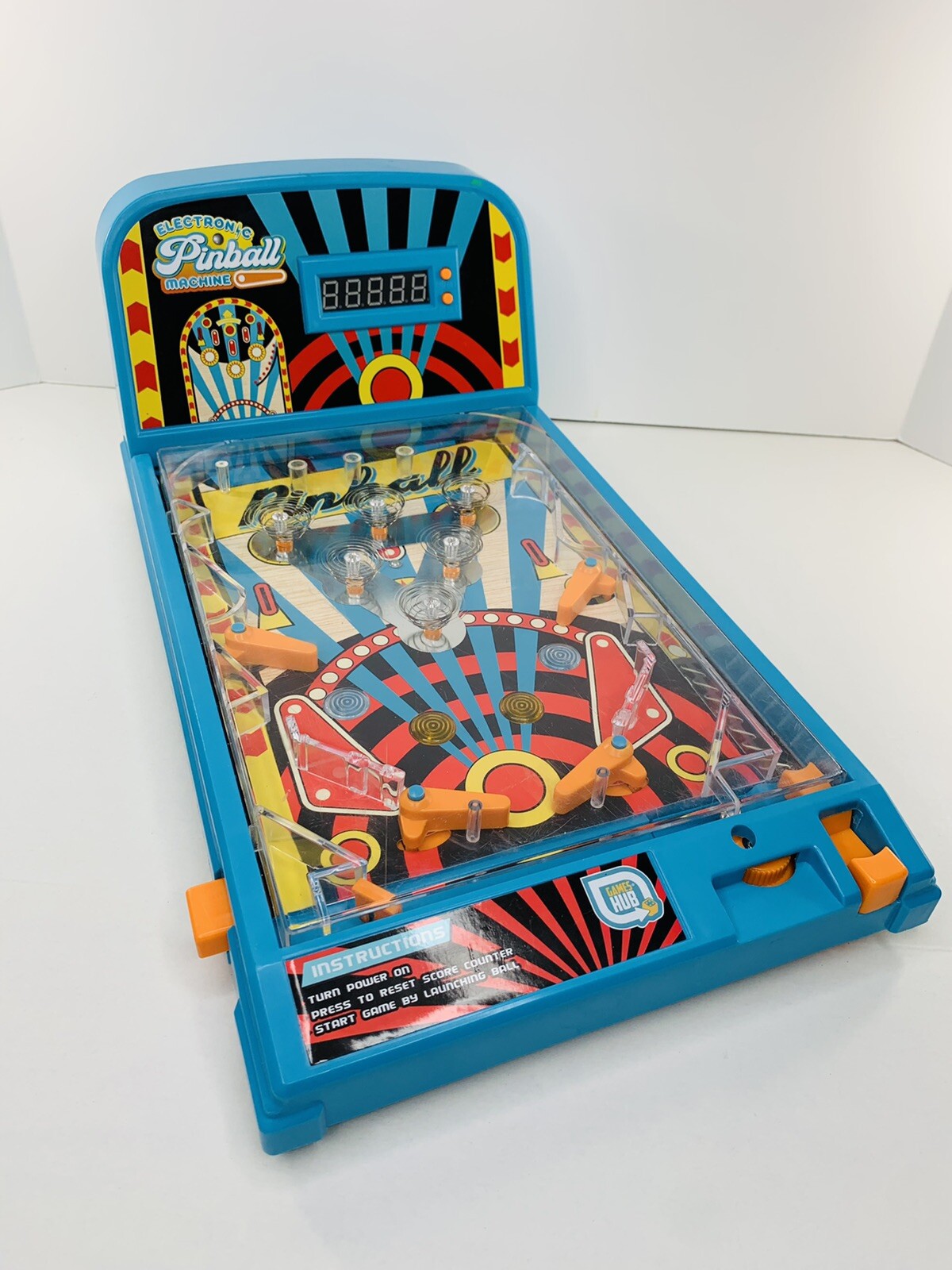 Vintage Table Top Electronic Pinball Machine Games Hub *For Parts or Repair*