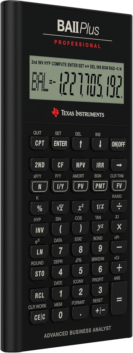 Efficient BA II Plus Calculator with Automatic Power Down Feature for Durability