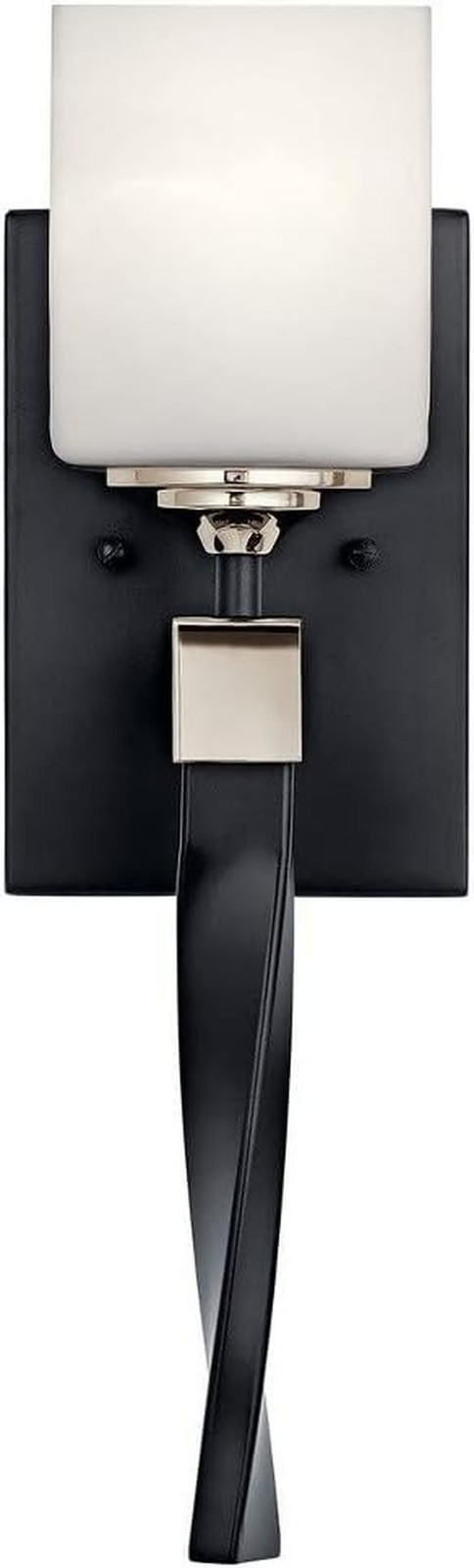 55000BK Marette Wall Sconce, 1-Light, Black