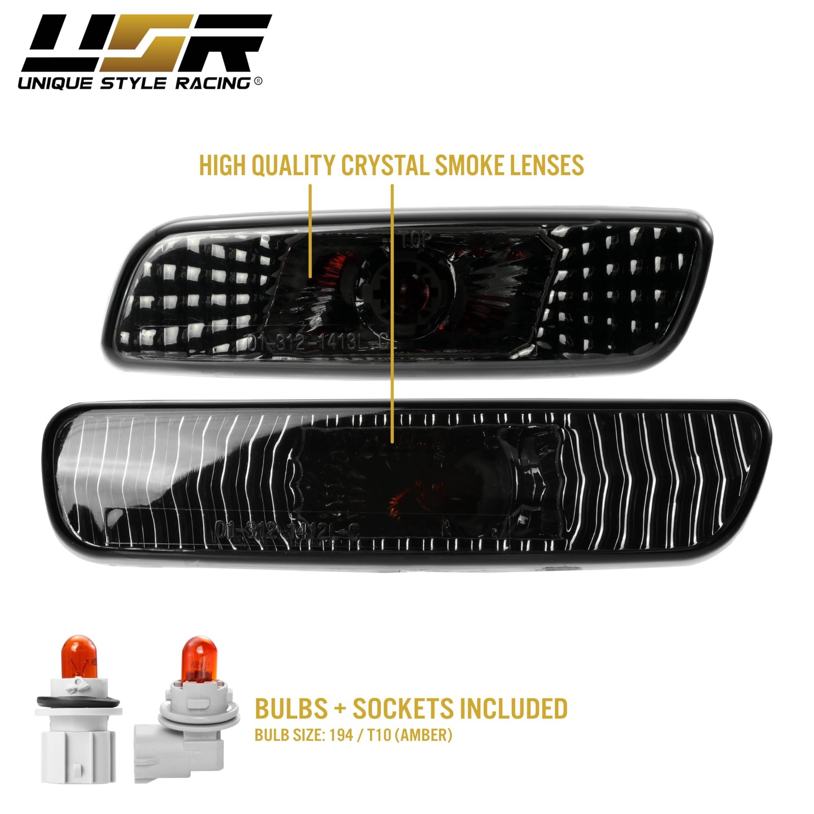 USR 00-05 IS 300 Side Marker Lights Sets - Combo Front + Rear Bumper Sidemark...