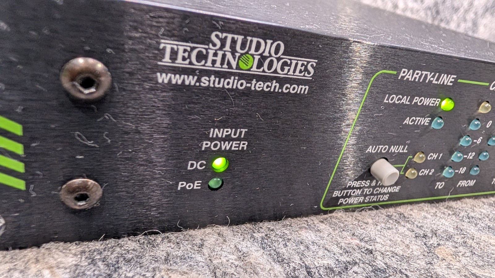 Studio Technologies Model 45DR Dante Intercom Interface with Rack Mount Kit