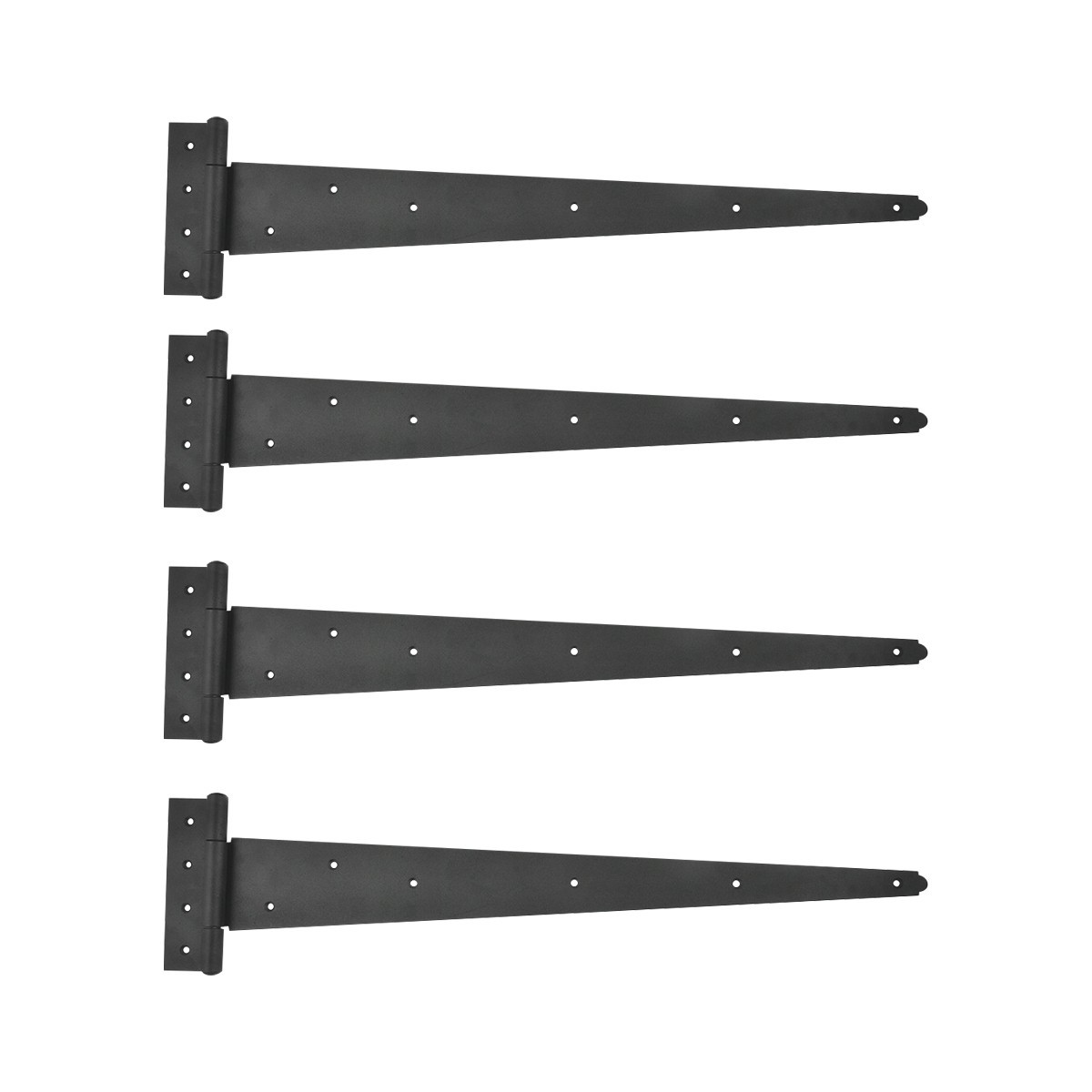 Black T Strap Hinges Heavy Duty Iron Door Fence Gate Renovators Supply