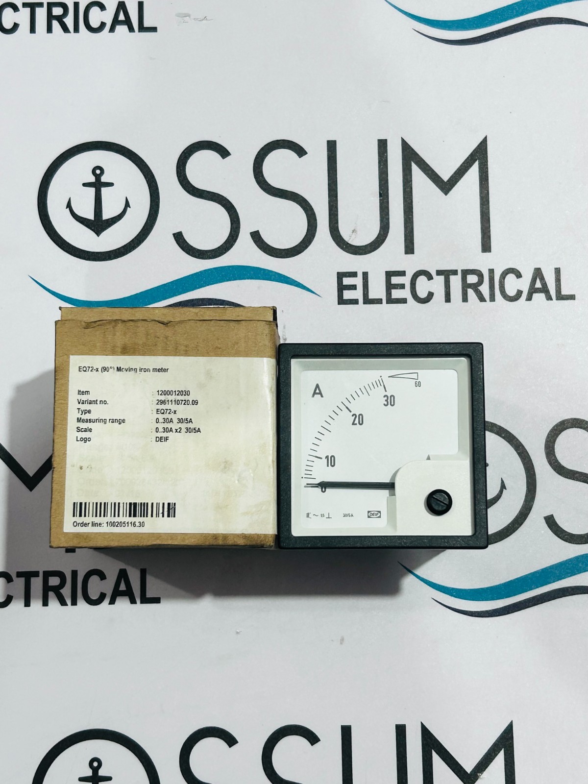 DIEF EQ72-X 0-30 Analog AC Ammeter 30/5 FREE SHIPPING