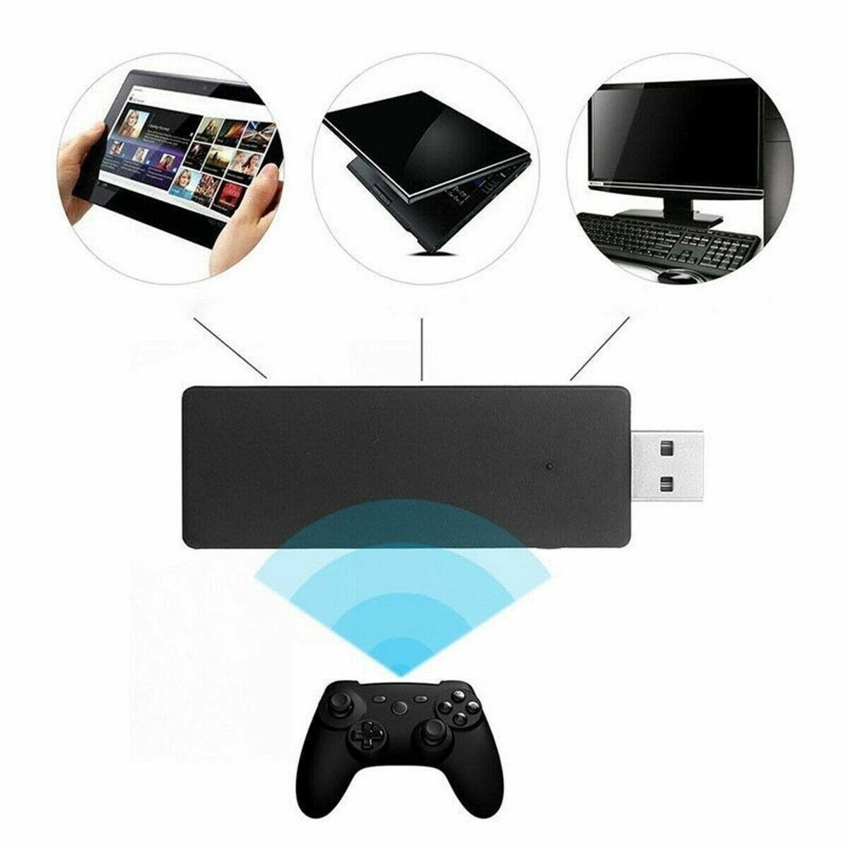 Official Wireless Xbox One Controller Adapter USB Receiver Microsoft Windows PC