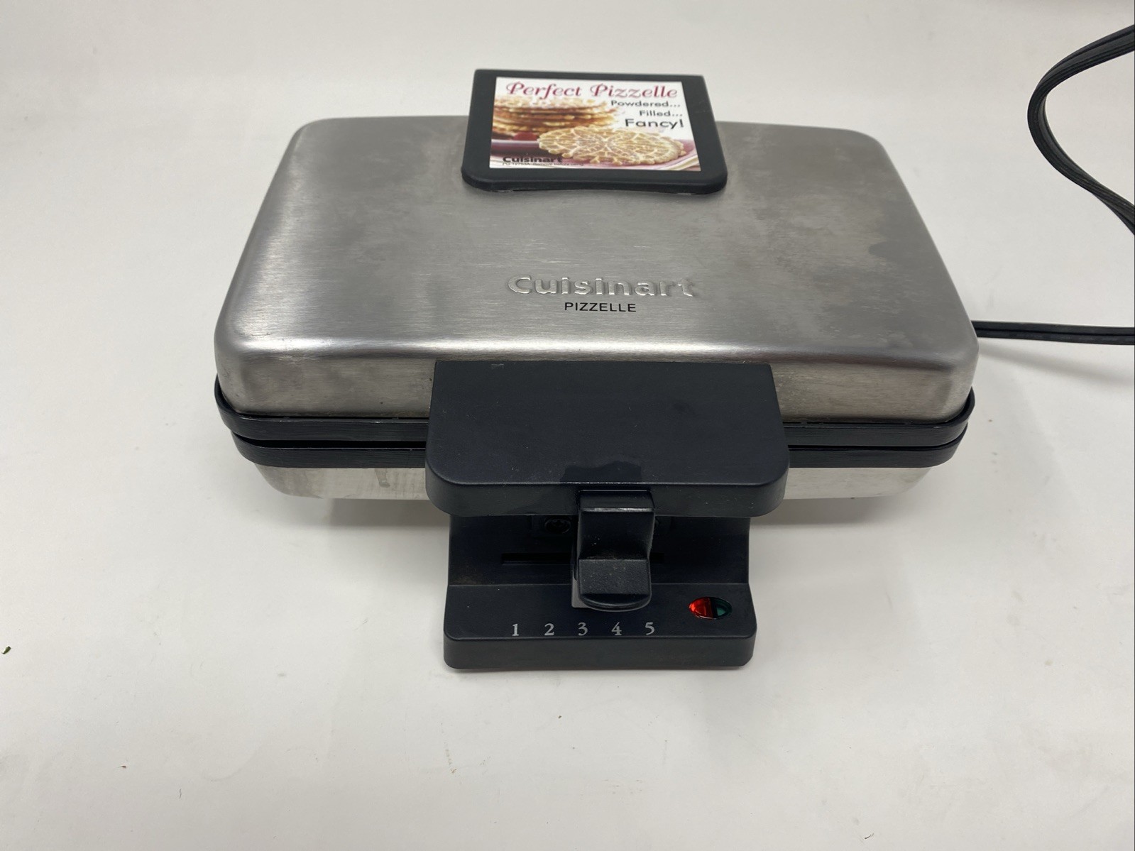 Cuisinart Perfect Pizzelle - Non-Stick Press/ Maker WM-PZ2C - TESTED & WORKING