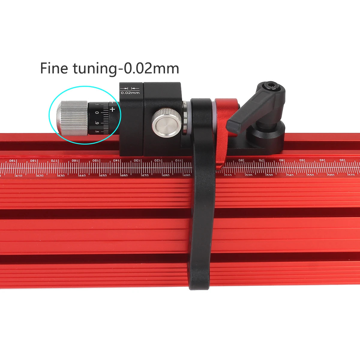 Woodworking Fine Tuning Limiter 0.02mm Aluminum Router Fence Saw Table Locator