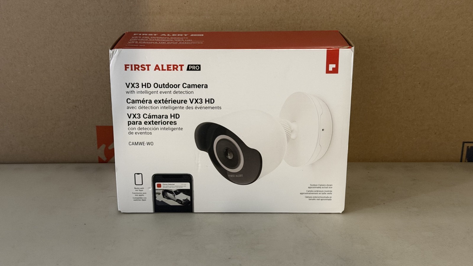 NIB First Alert Pro By Resideo CAMWE-WO VX3 2MP HD Outdoor Camera