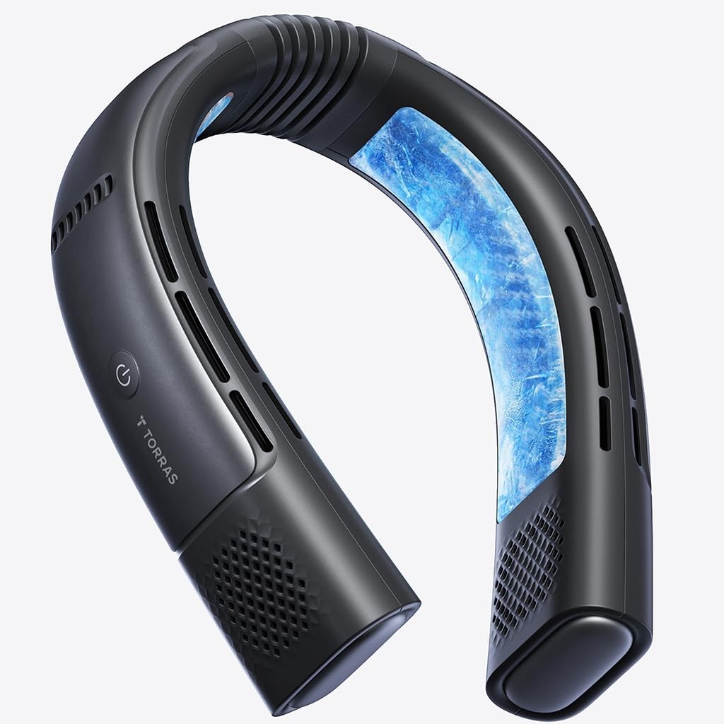 TORRAS COOLiFY 2026 Neck Air Conditioner 2S PRO, Ice-Feel Small, Black