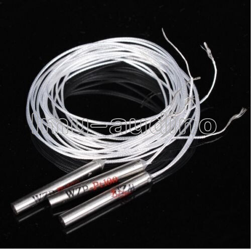 PT100 Platinum Resister Temperature Sensor Waterproof Temp Sample -20°C~450°C