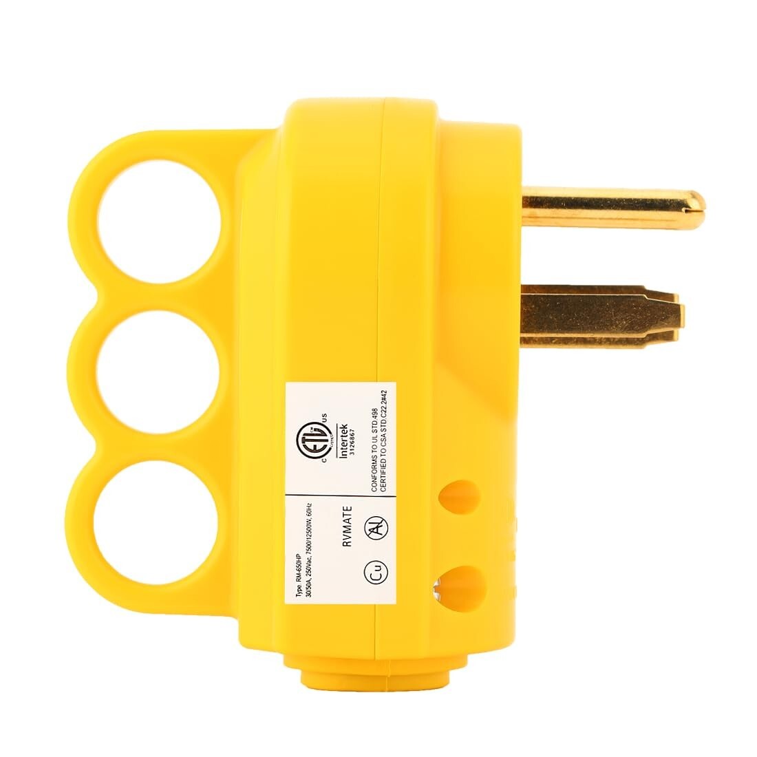 2-in-1 Nema 6-50P/6-30P Welder Plug, 30A/50A 250V Welder 3-Prong Male Plug, ETL