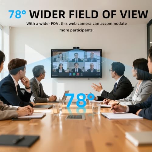 1080P HD Webcam, USB Plug & Play Computer Camera, Auto Low-Light 1080P webcam