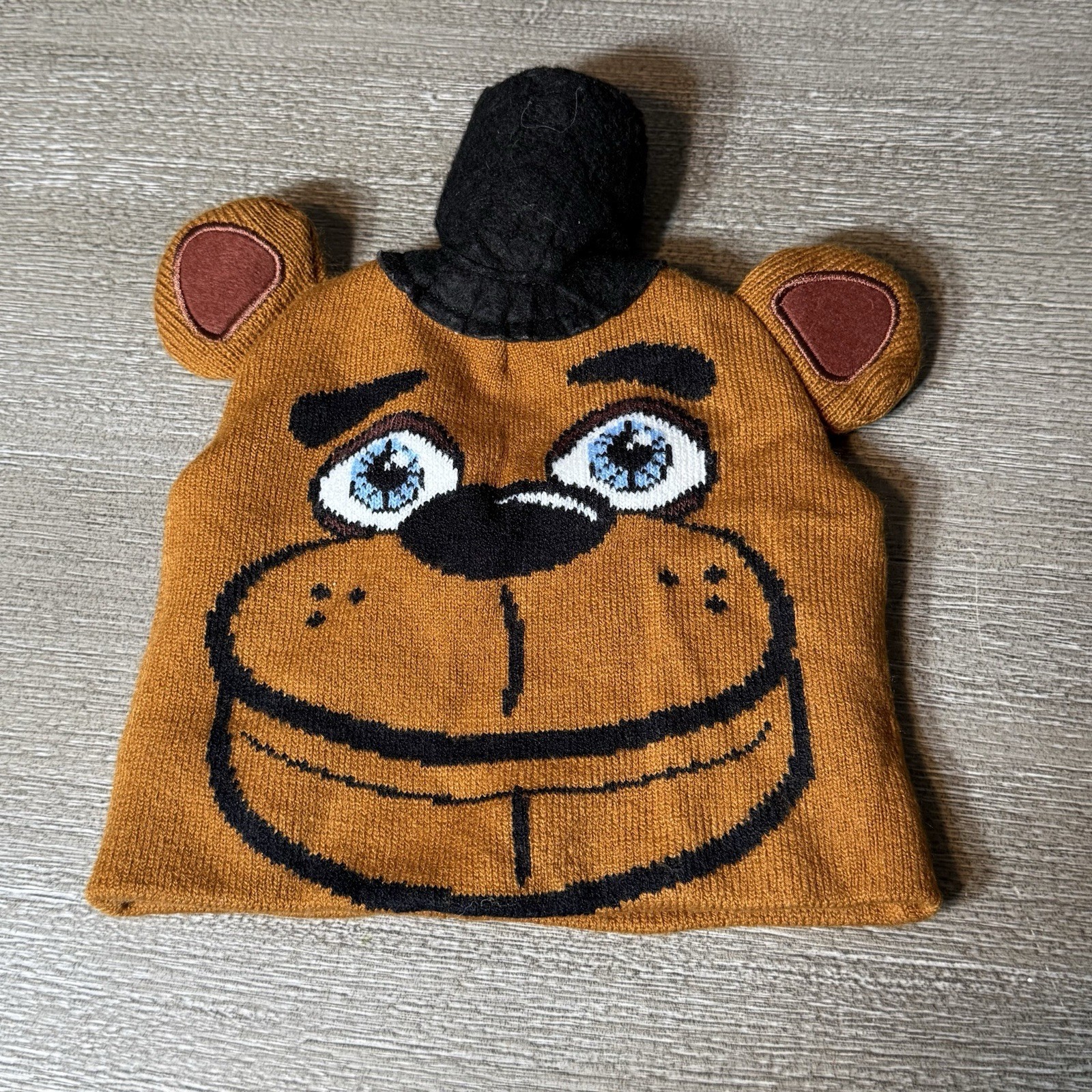 Five Nights at Freddy's Beanie Hat One Size (Youth Size) Fazbear Brown