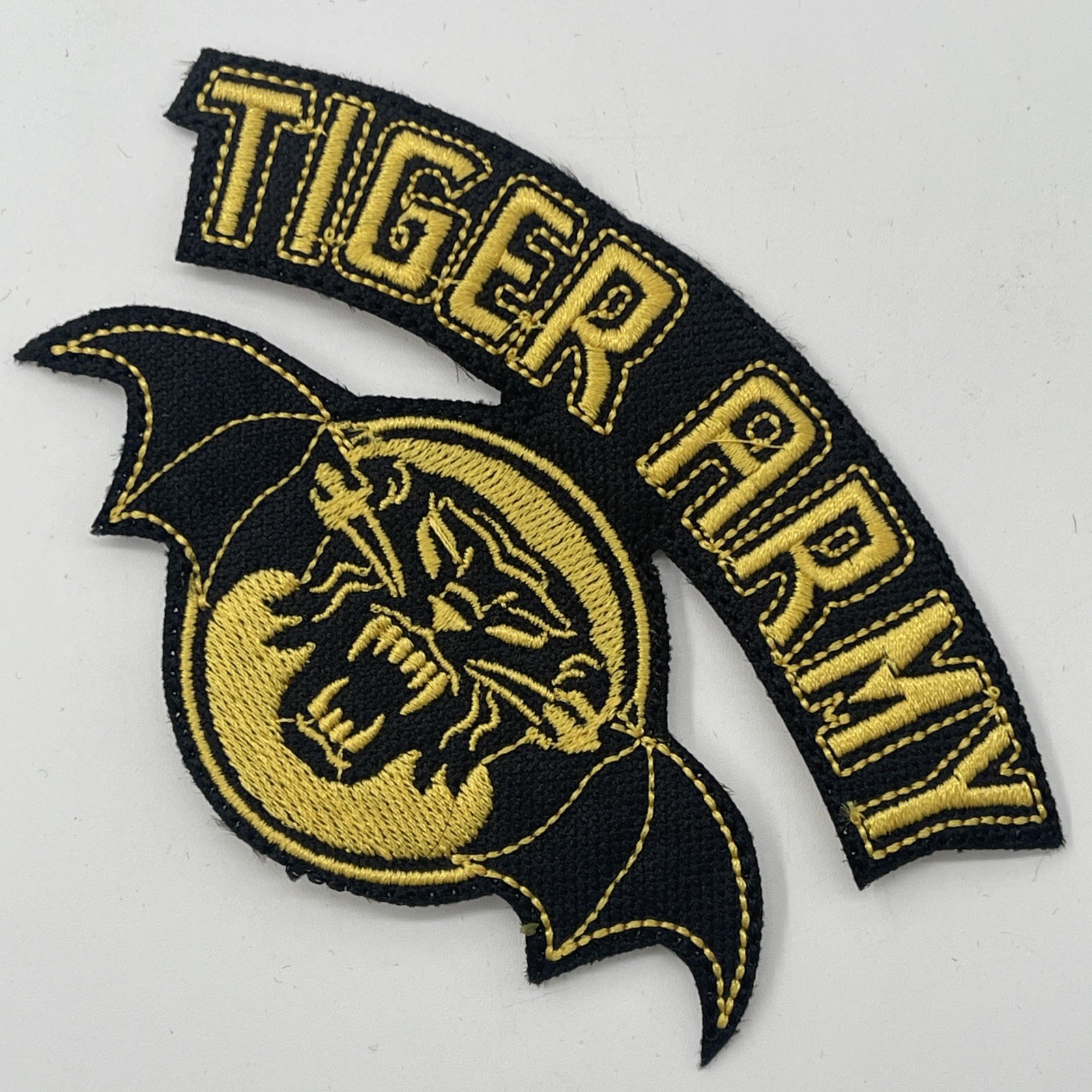Tiger Army Rock Band Logo Patch: Quality Embroidery, Iron On, 5 1/4” X 3 1/4”