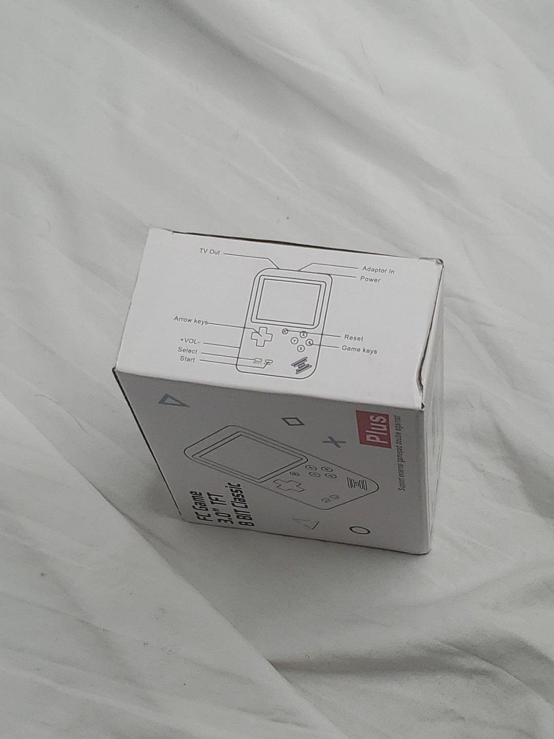 FC Game Handheld Console Red 3.0” 8 Bit Classic New Gamepad LCD (AQA)