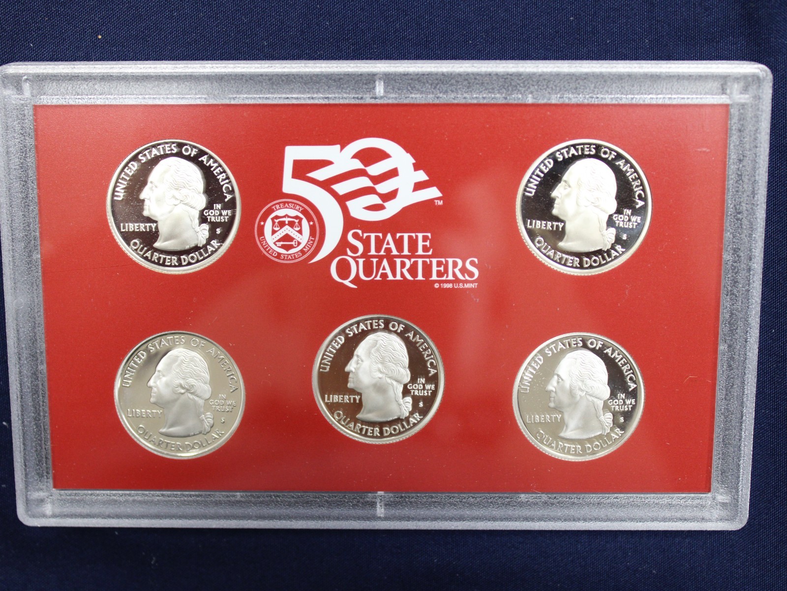 2007 United States Mint Silver Proof Set S Mint $1 w/ Box & COA