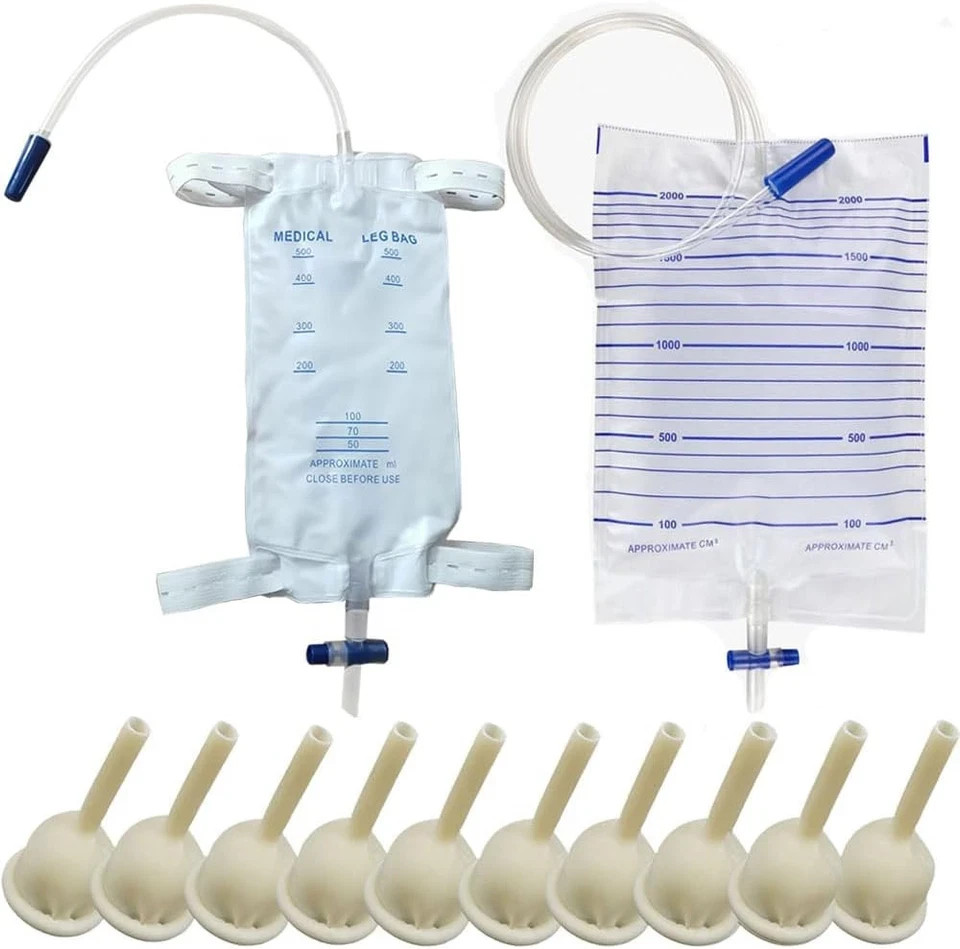 Condom Catheter External self Sealing Set 10pcs Male 35mm/1.38 Inch
