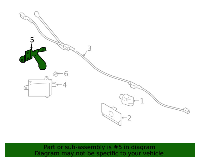 Genuine Subaru Blind Spot Radar Bracket 87613AL00A