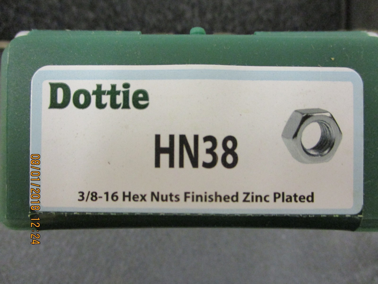 HN38 Dottie 3/8-16 Hex Nuts Zinc Plated BRAND NEW!