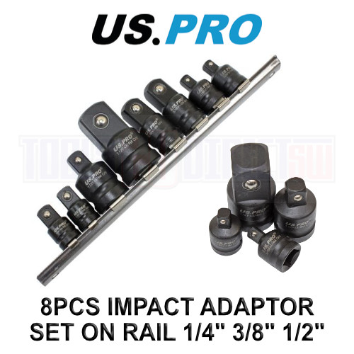 US PRO  Impact Socket Adaptor Set 1/4" 3/8" 1/2" 3/4" Drive step up/down reducer