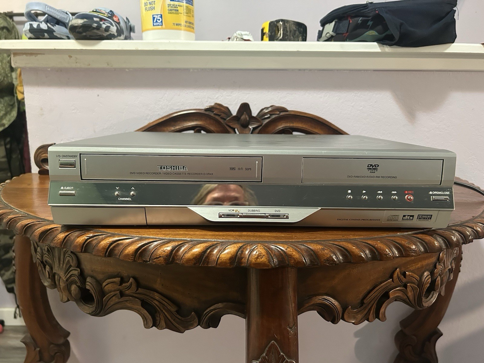 Toshiba D-VR4XSU DVD VHS Combo Player DVD Recorder Untested