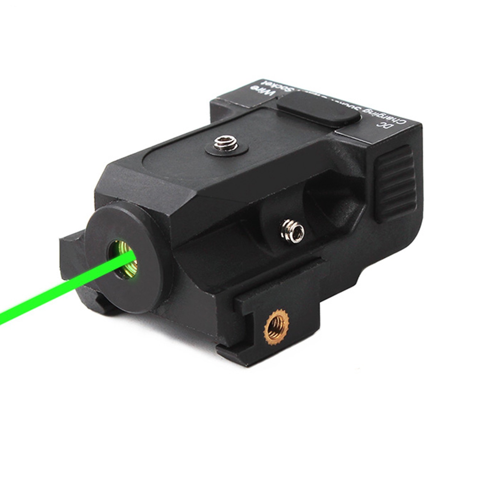 Green Laser Sight Scope Tactical USB Rechargeable 20mm Picatinny Rail Mount Gun