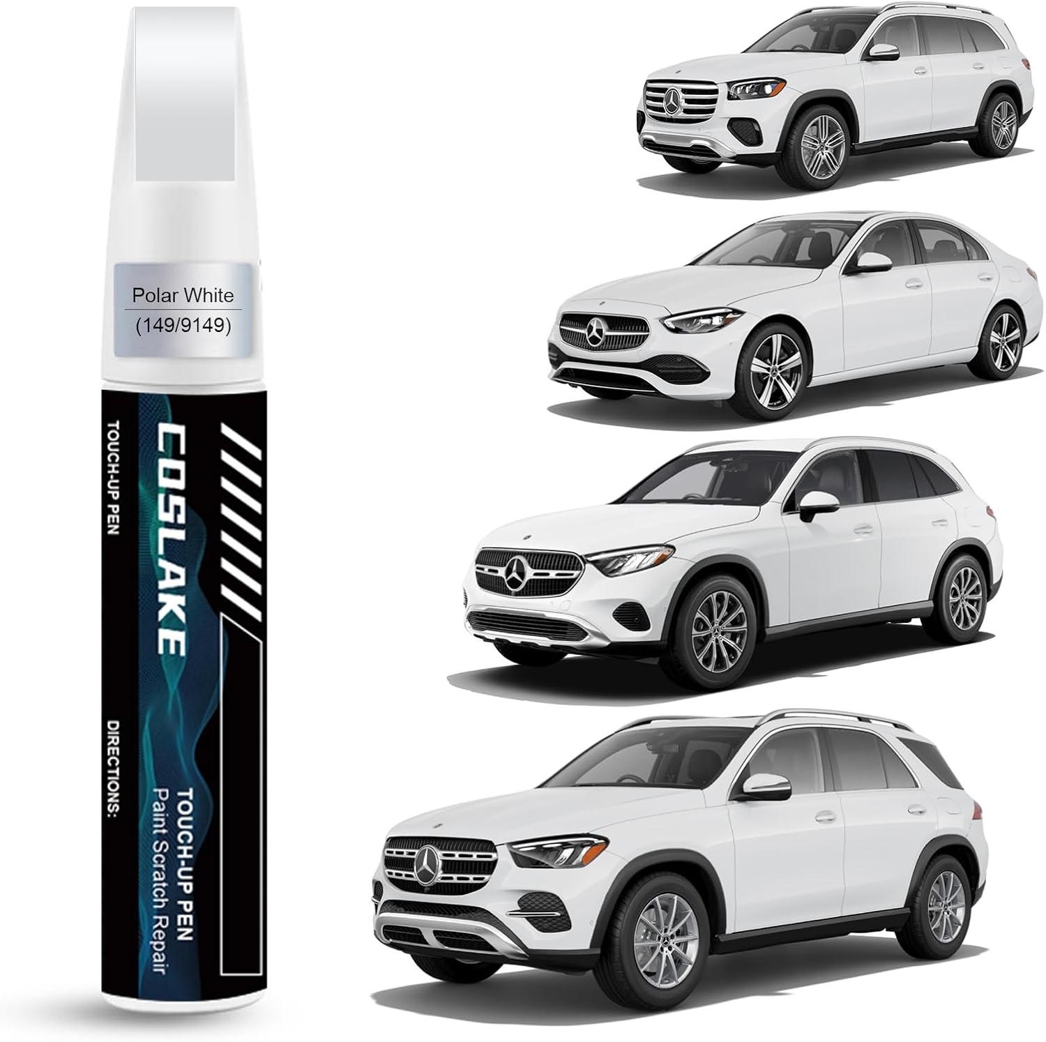 0.41 Fl Oz (Pack of 1), Polar White(149/9149) for C-Class Sedan 2024/E-Class...