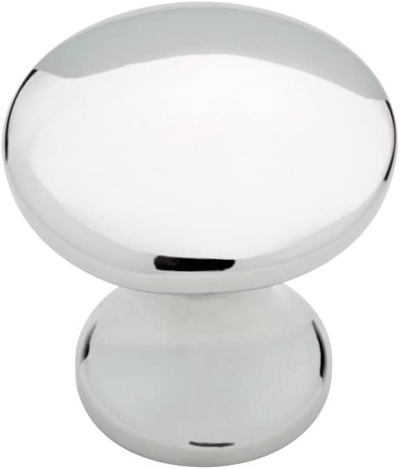 1" Chrome Highlights Mia Knob Polished Chrome