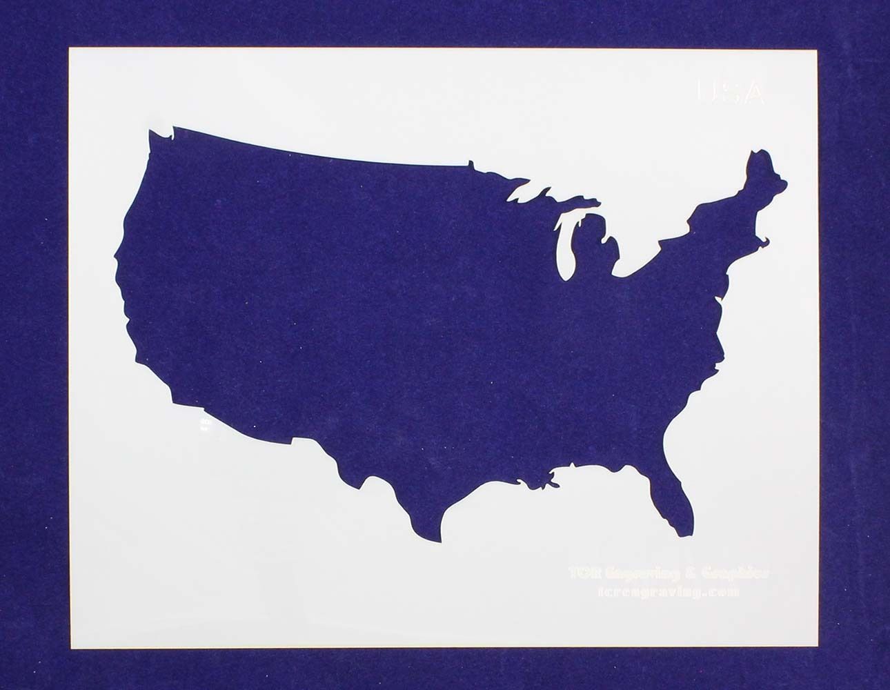 United States of America Stencil -14 mil Mylar Painting/Crafts